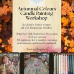 Autumnal Colours Candle Painting