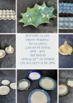 Pottery - Additional Session 2 - 4 15th October and 22nd October